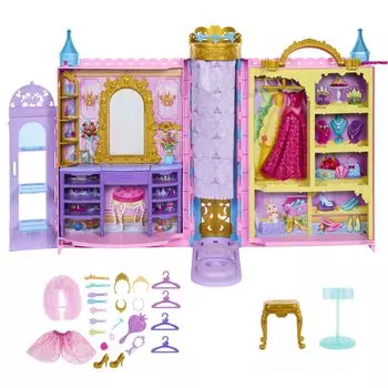 Принцесса Tokimeki Closet Rapunzel Dress Up Play Аксессуары включены Продается в возрасте от 3 лет и старше Розовый HXC20 Disney/Disney Doll/House Play/Rotend (кукла розовый