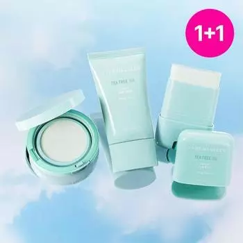 Принесите зеленое чайное дерево Cica Sun 3 вида (солнцезащитный крем/солнцезащитная палочка/солнцезащитная подушка), корейский солнцезащитный крем Teatree Cica Fresh Sun Cream