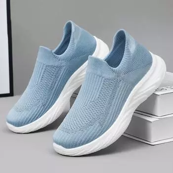 Pring Women s Shoes Fashion Breathable Mesh Casual Shoes Ladies Sneakers Woman Platform Gym Slip-On Loafers Zapatillas Mujer 36 чёрный