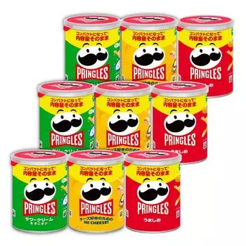 Pringles S банка ассорти набор из 3 видов Сметана Kellogg s (Умасио и Лук, привет! СЫР!) [Покупка набора] зелёный