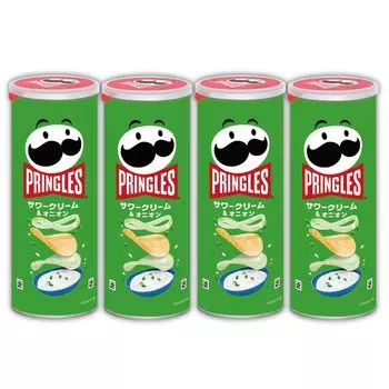 Pringles Sour Cream Onion M банка 105 г x 4 шт. Kellogg s &