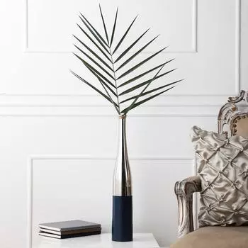 Приносит Маленький и Большой Дизайн Бутылки Шампанского для Украшения для Цветов для Гостиной, Прикроватный, Угловой, Внутренний, Центральный Стол (Синий/NKL, Большой)