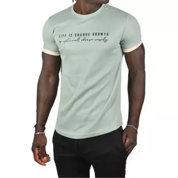 Принт DeepSEA спереди, ткань с рисунком, сложенные рукава, футболка узкого кроя 2403199