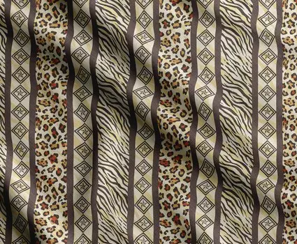 Принт из шкуры животных Soimoi, хлопковый батист, ткань для квилтинга, продаваемая во дворе, хлопчатобумажная ткань средней плотности шириной 42 дюйма, 42 Inch Wide - Cotton Poplin бежевый