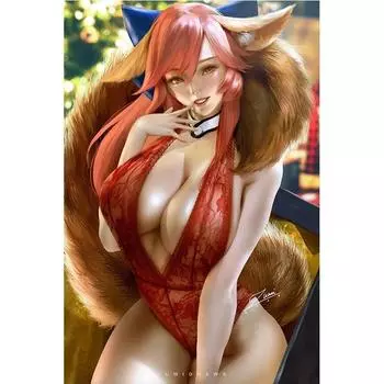 Принт LOL Фестиваль бабочек Ари сексуальная аниме девушка художественные постеры настенная живопись на холсте для гостиной домашний декор картина 21cm30cm NoFrame