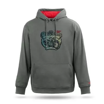 Принт Old School Biker Design, Любители приключений, Адранелиновая страсть, Толстовка унисекс с капюшоном и карманом-кенгуру с длинными рукавами, Tarrzzcom