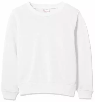 [Print Star] Толстовка 8,4 унций флисовая с круглым вырезом легкая толстовка 00219-MLCK детская белая 120 см (эквивалент японского размера 120)