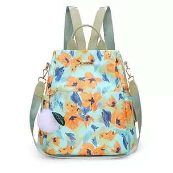 Рюкзак с принтом и стильной текстурой, вместительный и легкий рюкзак для поездок на работу