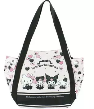 Printed balloon bag mix black