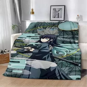 Printed Blanket, Picnic Blankets, Muichiro Tokito Warm Blanket, Soft and Comfortable Blanket, Birthday Gift for Home Travel 40x50in