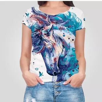 Printed Digital 3D Women TShirt Short Sleeve Summer Casual O Neck Femme Lightweight Pullover Clothing Versatile In All Seasons 7XL