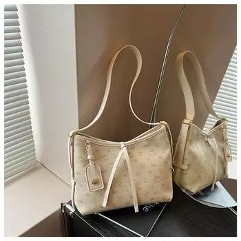 Printed messenger bag women s new fashion popular contrasting color tote bag temperament versatile