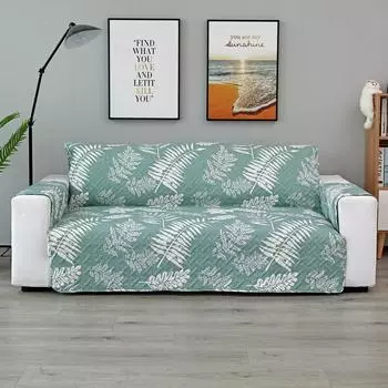 Printed Person Sofa Integrated Cushion Cover Four Season Universal Universal Jacquard Sofa Towel Anti Slip Integrated Sofa Cover 55x196cm 1pcs