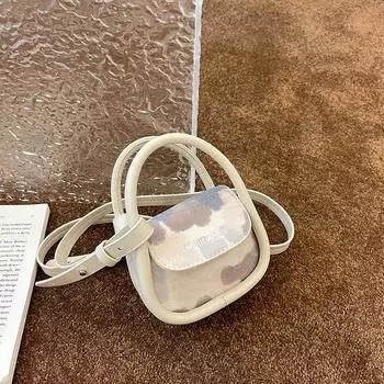 Printed trend personalized daily commute handbag bag simple shoulder bag messenger bag zipper women s bag