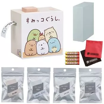 Принтер этикеток King Jim of Lite LR30SG Sumikkogurashi Tape 4 пленочные ленты AAA батареи Коробка для хранения ткани [набор 8] Tepra (Простой набор) & & &