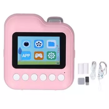Принтер Камера Печать Фото В Реальном Времени Высокое Разрешение Портативная Детская Цифровая Камера Для Уличного Съемки розовый