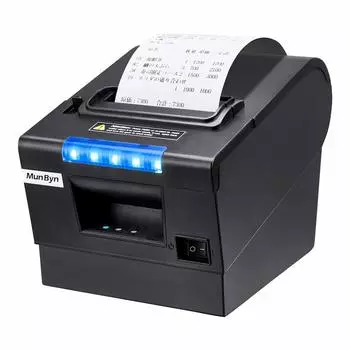 Принтер MUNBYN Принтер чеков Термопринтер Термопринтер Соответствует Директиве Epson Высокоскоростной порт печати Подключение Подходит для парковки
