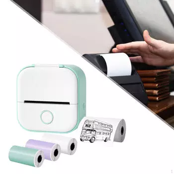 Принтерный чек для подарочной бумаги 57x30 мм Машина для изготовления карманных наклеек Учебные заметки Green