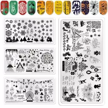 Printing Lace Flower Nail Art Nail Stamping Plate Stencil Tools Template Mold Stamping Template S011