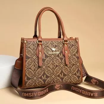 Принтованная женская сумка большой вместимости, повседневная сумка, универсальная женская сумка через плечо