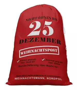 Printtoo 2 Pcs Large Santa Sacks with Drawstring Canvas Xmas Gifts Bags for Kids Christmas 27x20 Inch 27 x 20 Inches бежевый