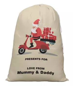 Printtoo 2 Pcs Santa Gift Sack for Kids Presents Xmas Bag Christmas Sack Personalized Bags Large 27x20 Inch 27 x 20 Inches бежевый