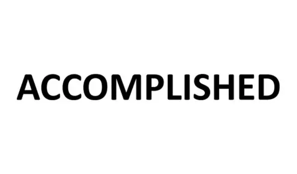 Printtoo Accompleted Self Inking Rubber Stamp Pre-Inked Office Stamp - Home Office Business Канцелярские товары, черный - 42 x 9 чёрный