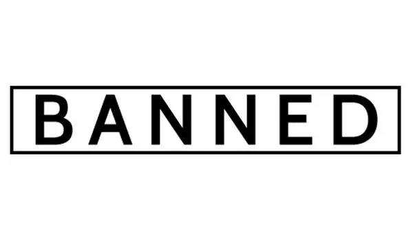 Printtoo Banned Self Inking Rubber Stamp Pre-Inked Office Stamp - Home Office Business Канцелярские товары, черный - 42 x 9 чёрный