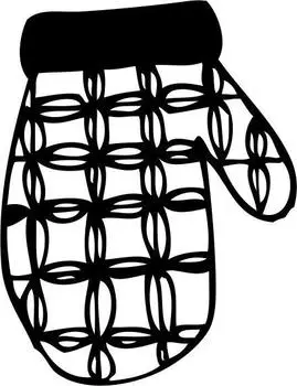 Printtoo Card Paper Art Ручная перчатка Дизайн Коричневый деревянный резиновый штамп Печатный блок-2 x 2 2 x 2 Inches коричневый