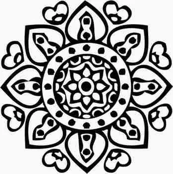 Printtoo Christmas Secret Santa Gift Round Wooden Rubber Stamp Цветочные мандалы Stamps-2 2 Inch коричневый