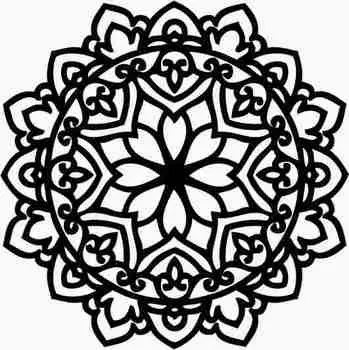 Printtoo Christmas Secret Santa Gift Stamp Деревянные резиновые круглые цветочные мандалы Stamps-2 2 Inch коричневый