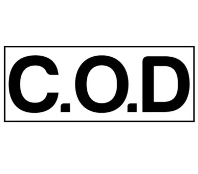 Printtoo Cod Self Inking Rubber Stamp Pre-Inked Office Stamp- Home Office Business Канцелярские товары, 47 x 20 мм чёрный