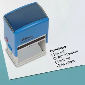 Printtoo Completed Self Inking Rubber Stamp Pre, Inked Office Stamp, Канцелярские товары для домашнего офиса, 41 x 24 мм, 41 x 24 mm чёрный