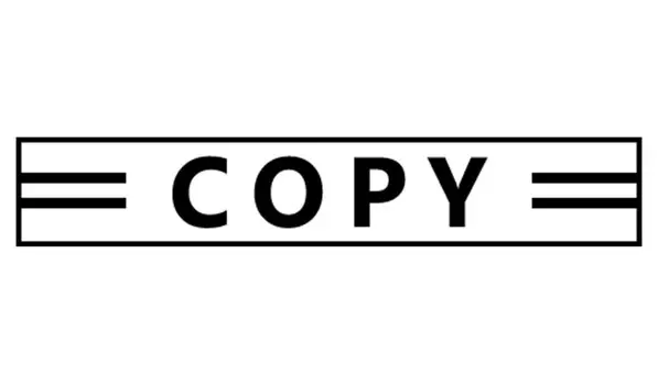 Printtoo Copy Самокрасящаяся резиновая печать Предварительно окрашенная офисная печать - Канцелярские товары для домашнего офиса, черные - 42 x 9 чёрный