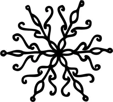 Printtoo Craft Textile Snowflake Pattern Round Wooden Rubber Stamp Brown Block-2 2 Inch Diameter коричневый