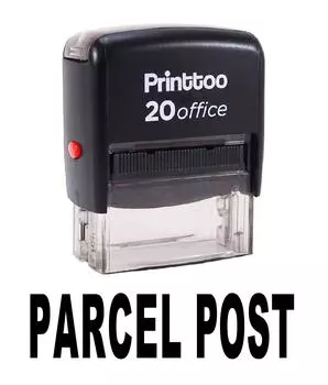 Printtoo Custom Stamp PARCEL POST Self Inking Rubber Stamp Office 14 mm x 38 mm (Approx) чёрный
