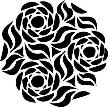 Printtoo цветочный узор круглый деревянный резиновый штамп ремесло текстиль DIY штампы-2 2 Inch коричневый