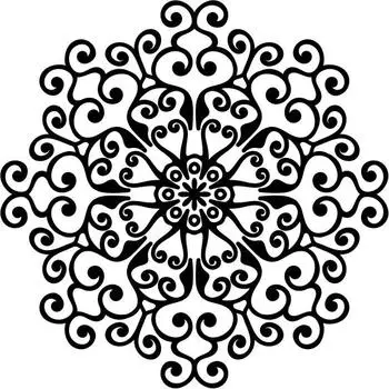 Printtoo Деревянная резиновая печать Scrap-booking Цветочная мандала Craft Textile Stamps-2 2 Inch коричневый