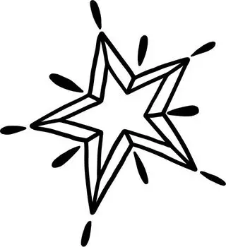 Printtoo Diary Card Сияющая звезда Дизайн Квадратный деревянный резиновый штамп Scrap-Booking-2 x 2 2 x 2 Inches коричневый