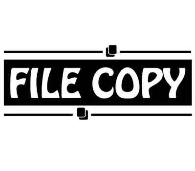 Printtoo File Copy Самокрасящийся резиновый штамп Предварительно окрашенный офисный штамп - канцелярские товары для домашнего офиса, 47 x 20 мм чёрный