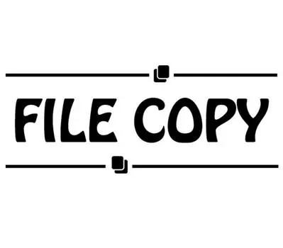 Printtoo File Copy Самокрасящийся резиновый штамп Предварительно окрашенный офисный штамп - канцелярские товары для домашнего офиса, 47 x 20 мм чёрный