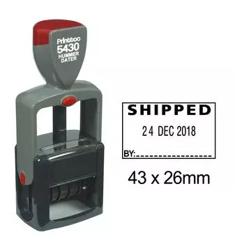 Printtoo Heavy Duty Dater Stamp Office Канцелярские товары с отправленными по тексту самописной резиной даты 43 mm x 26 mm.(Approx) чёрный