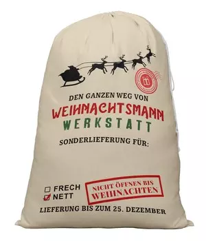 Printtoo Large Drawstring Canvas Bag Christmas Sack Bags Santa Gift Sack Custom Party Favor 2 Pcs 27x20 Inch 27 x 20 Inches бежевый