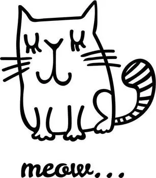 Printtoo Meow Text With Cat Design Diary Card Square Wooden Rubber Stamp Block-2 x 2 2 x 2 Inches коричневый