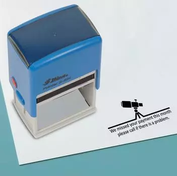 Printtoo Missed Payment This Month Self Inking Rubber Stamp Pre, Inked Office Stamp, Home Office Business Канцелярские товары, 41 x 24 мм, 41 x 24 mm чёрный