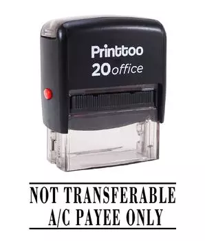 Printtoo НЕ ПОДЛЕЖИТ ПЕРЕДАЧЕ ТОЛЬКО A C ПОЛУЧАТЕЛЮ ПОЛУЧЕНИЯ 14 mm x 38 mm (Approx) чёрный