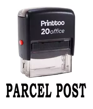 Printtoo Office Стационарный пользовательский штамп PARCEL POST Self Inking Rubber 14 mm x 38 mm (Approx) красный
