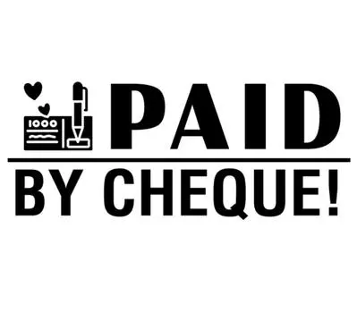 Printtoo, оплаченный чеком, самокрасящийся резиновый штамп, предварительно окрашенный офисный штамп, канцелярские товары для домашнего офиса, 47 x 20 мм зелёный