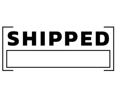 Printtoo отгруженный резиновый штамп с предварительно нанесенной краской для офиса - канцелярские товары для домашнего офиса, 47 x 20 мм чёрный