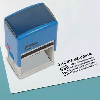 Printtoo Our Costs Are Piling Up Self Inking Rubber Stamp Pre,Inked Office Stamp, Канцелярские товары для домашнего офиса, 41 x 24 мм, 41 x 24 mm чёрный